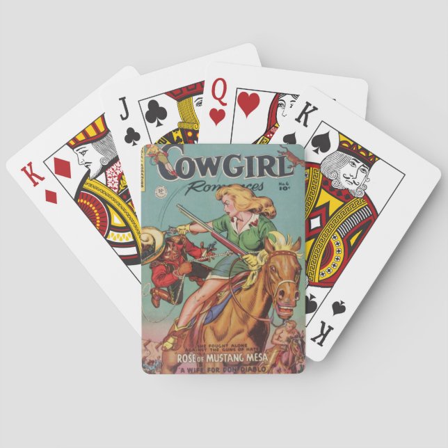 Cowgirl Spielkarten (Rückseite)