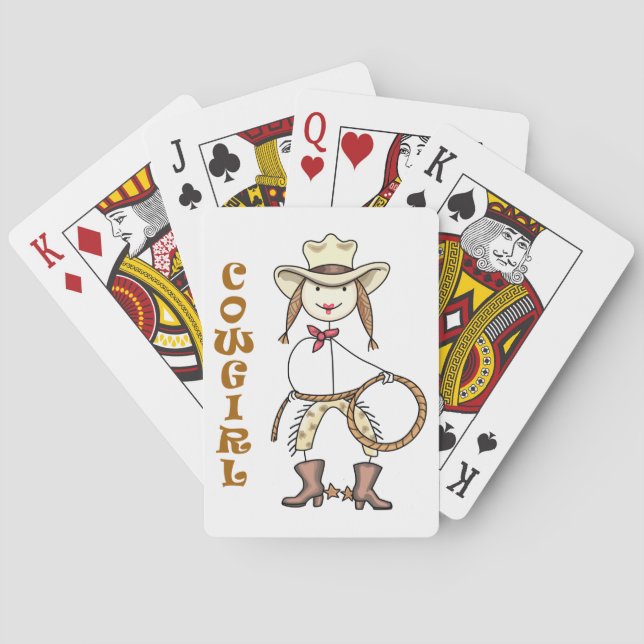 Cowgirl Spielkarten (Rückseite)