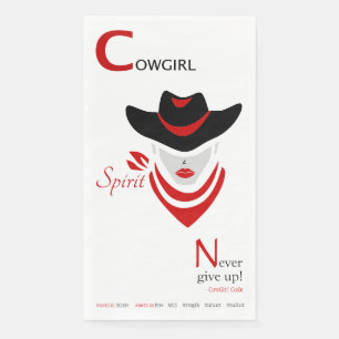 Cowgirl Spirit Paper Handtücher Serviette