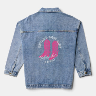 Cowgirl Stiefel Bachelorette Design Jeansjacke