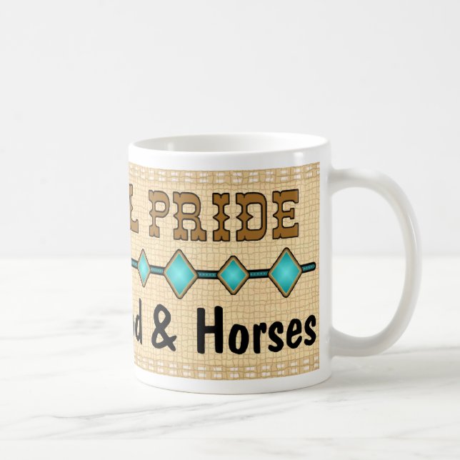 Cowgirl-Stolz-Tassen-Schale Tasse (Rechts)