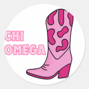Cowgirl Studentinnenverbindung Sticker Chi O