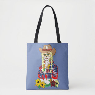 Cowgirl Sugar Skull Tasche
