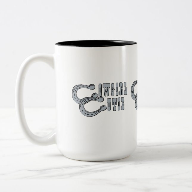 Cowgirl-Süsse Zweifarbige Tasse (Links)