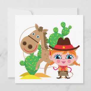 Cowgirl und Pferd