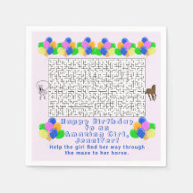 Cowgirl und Pferd Geburtstag Maze Phantastisch Gir