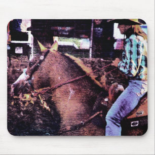 Cowgirl und Pferd Mousepad