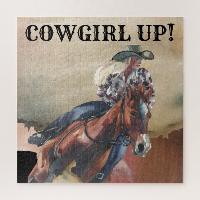 Cowgirl Up Horseback Riding West Hard (Vertikal)