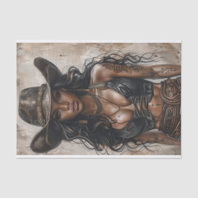 Cowgirl Vibes26 Seidenpapier (Vorderseite)