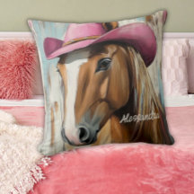 Cowgirl Vibes: Hot Pink Hat Pferd Custom Touch
