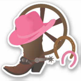 Cowgirl Vinyl Aufkleber