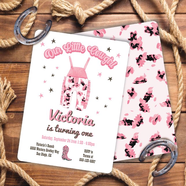 Cowgirl Western Anniversaire Fête Invitation (Créateur téléchargé)