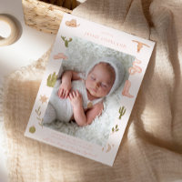 Cowgirl Western Baby Foto Geburtserklärung