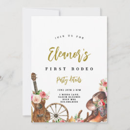 Cowgirl Western Country Birthday Invitation Einladung