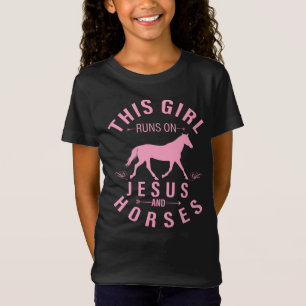 Cowgirl Western Farm Reiterei Süßes Pferd T-Shirt