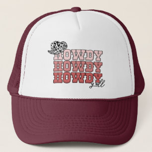 Cowgirl Western hat Howdy Y'all rodeo Truckerkappe