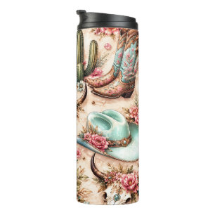 Cowgirl Western Thermosbecher