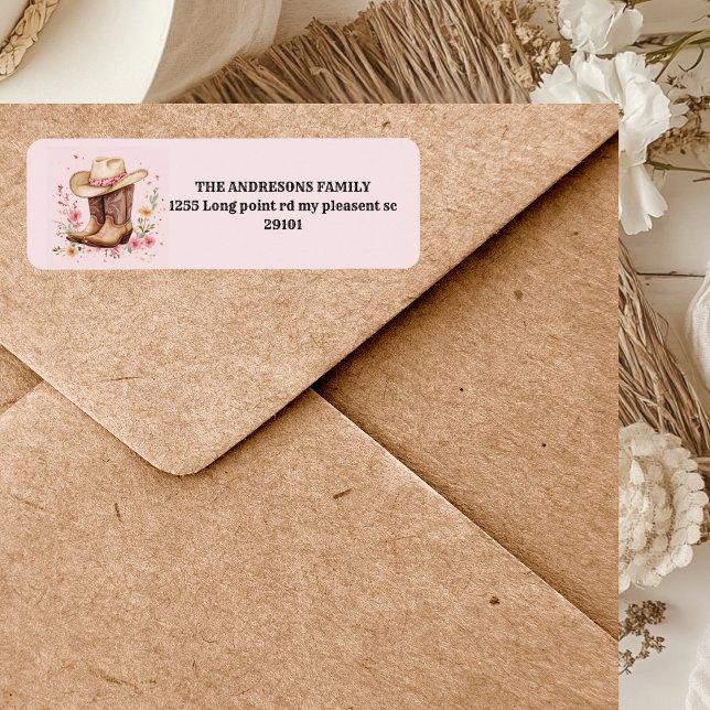 Cowgirl Wildblumen Bash Birthday | Rosa Western (Von Creator hochgeladen)