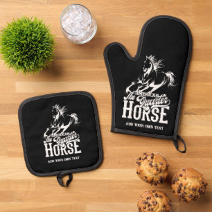 Cowgirl Wildwest Western Ofenhandschuh & Topflappen-Set