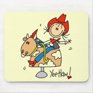 Cowgirl Yee Haw-T-Shirts und Geschenke Mousepad