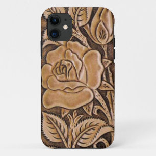Cowgirlmodesüdwestliches Blumenleder Case-Mate iPhone Hülle