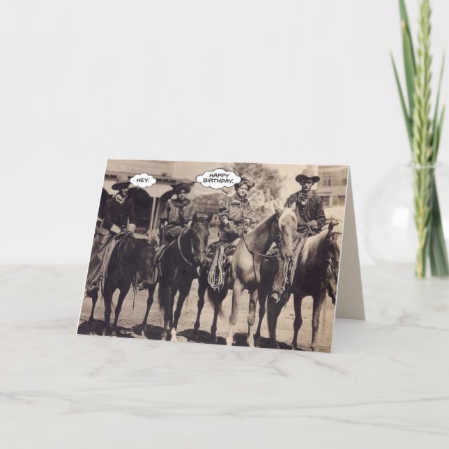Cowgirls Geburtstagskarte Karte (Vorderseite)
