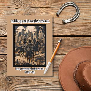 Cowgirls jagen Horizonte Postkarte