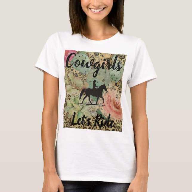 Cowgirls ließ T-Shirt (Vorderseite)