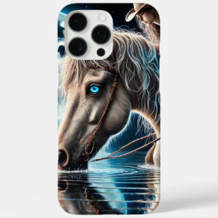 Cowgirl's Mitternachtsritt und sanfte Reflexion iPhone 16 Pro Max Hülle