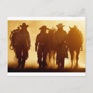 Cowgirls Postkarte