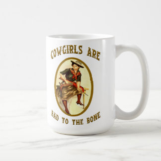 "Cowgirls sind zum Knochen" Western-Kaffee-Tasse Kaffeetasse