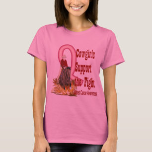 Cowgirls stützen das Kampf-Shirt T-Shirt