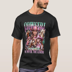 Cowgirls und Pferde Design Landleben Western Gi T-Shirt