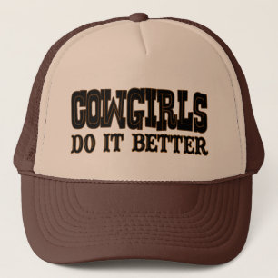 Cowgirls verbessert es truckerkappe