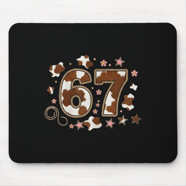 Cowhide 67 Design  Mousepad (Vorne)