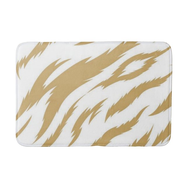 Cowhide Brown Badezimmer Badematte (Vorderseite)