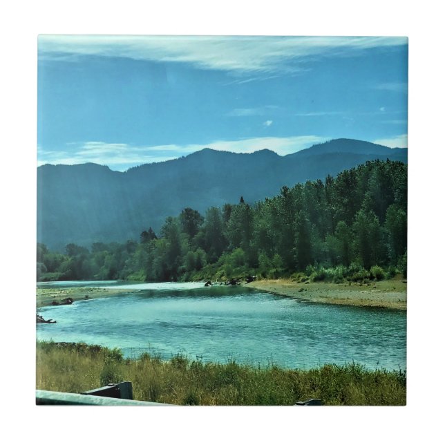 Cowlitz River, Randle, Washington Fliese (Vorderseite)