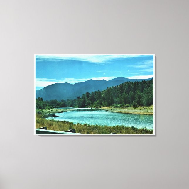 Cowlitz River, Randle, Washington Leinwanddruck (Vorderseite)