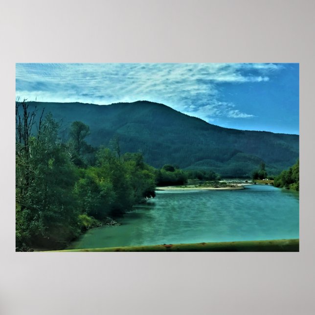 Cowlitz River, Randle, Washington Poster (Vorne)