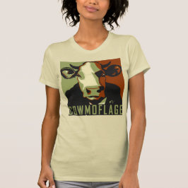 Cowmoflage Fun Pop Art Inspiriert Kuhhemd T-Shirt