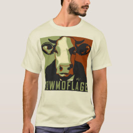 Cowmoflage Fun Pop Art Inspiriert Kuhhemd T-Shirt