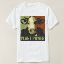 Cowmoflage Pop Art Cow T-Shirt Pflanze Power