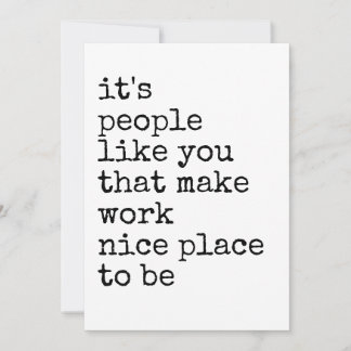 Coworker Appreciation Minimalist Thank You Einladung