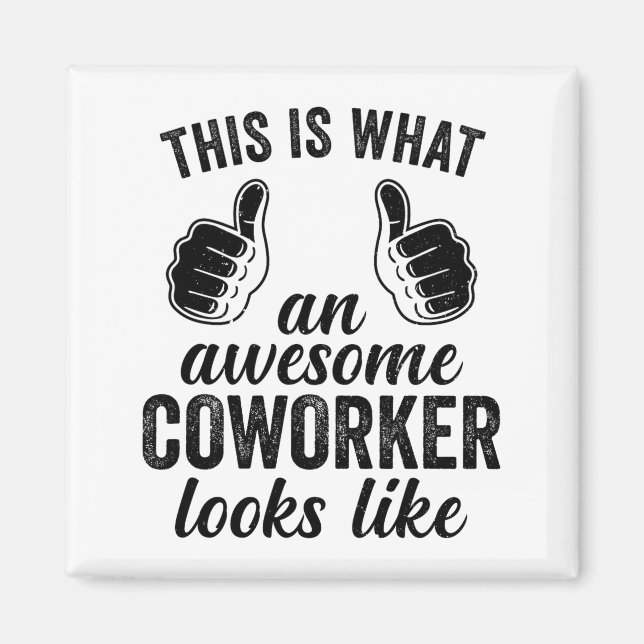 Coworker Birthday Employee Farewell Goodbye Going  Magnet (Vorne)