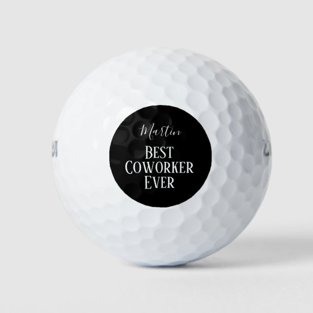 Coworker Boss Verlasse ADD-Funny-Zitat, kundenspez Golfball (Vorderseite)