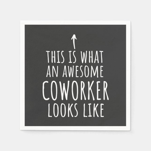 Coworker Gift, Coworker Mug, Awesome Coworker Serviette (Vorderseite)
