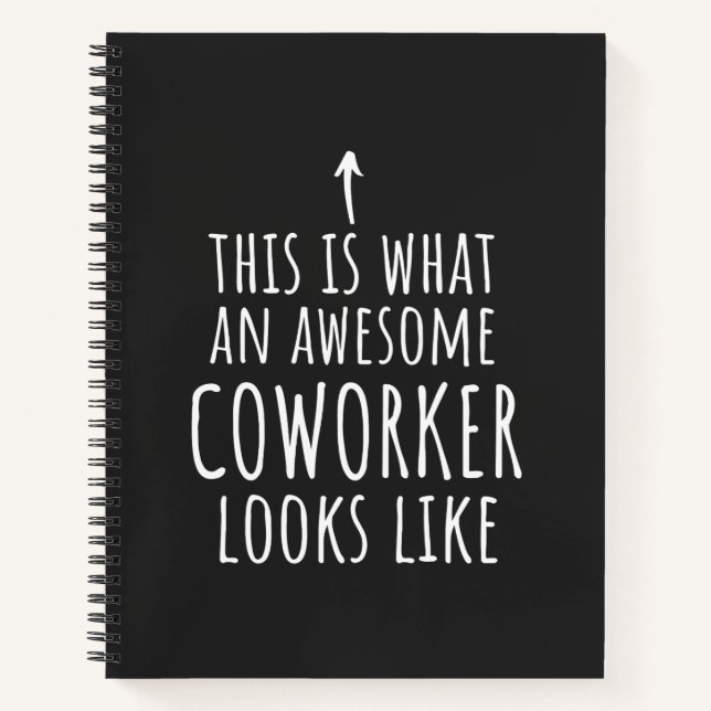 Coworker Gift, Coworker Tasse, Phantastisch Cowork Notizbuch (Vorderseite)