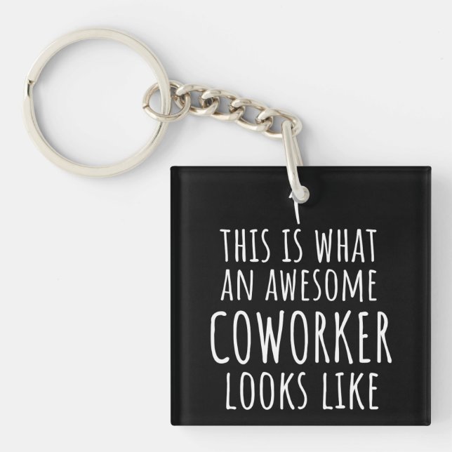 Coworker Gift, Coworker Tasse, Phantastisch Cowork Schlüsselanhänger (Vorderseite)