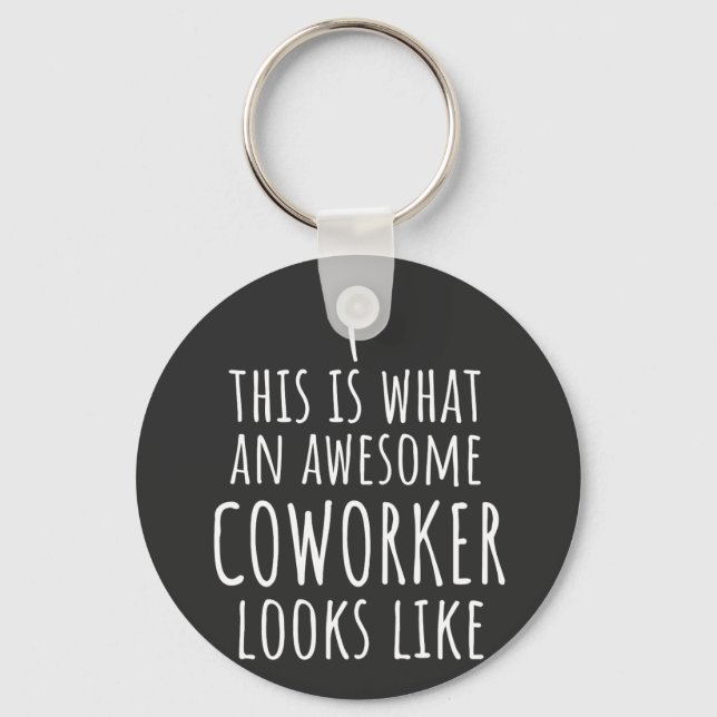 Coworker Gift, Coworker Tasse, Phantastisch Cowork Schlüsselanhänger (Vorderseite)