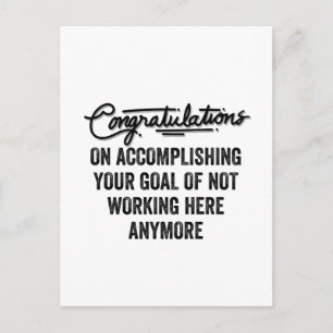 Coworker Goodbye Geschenk   Verlassend Mitarbeiter Postkarte